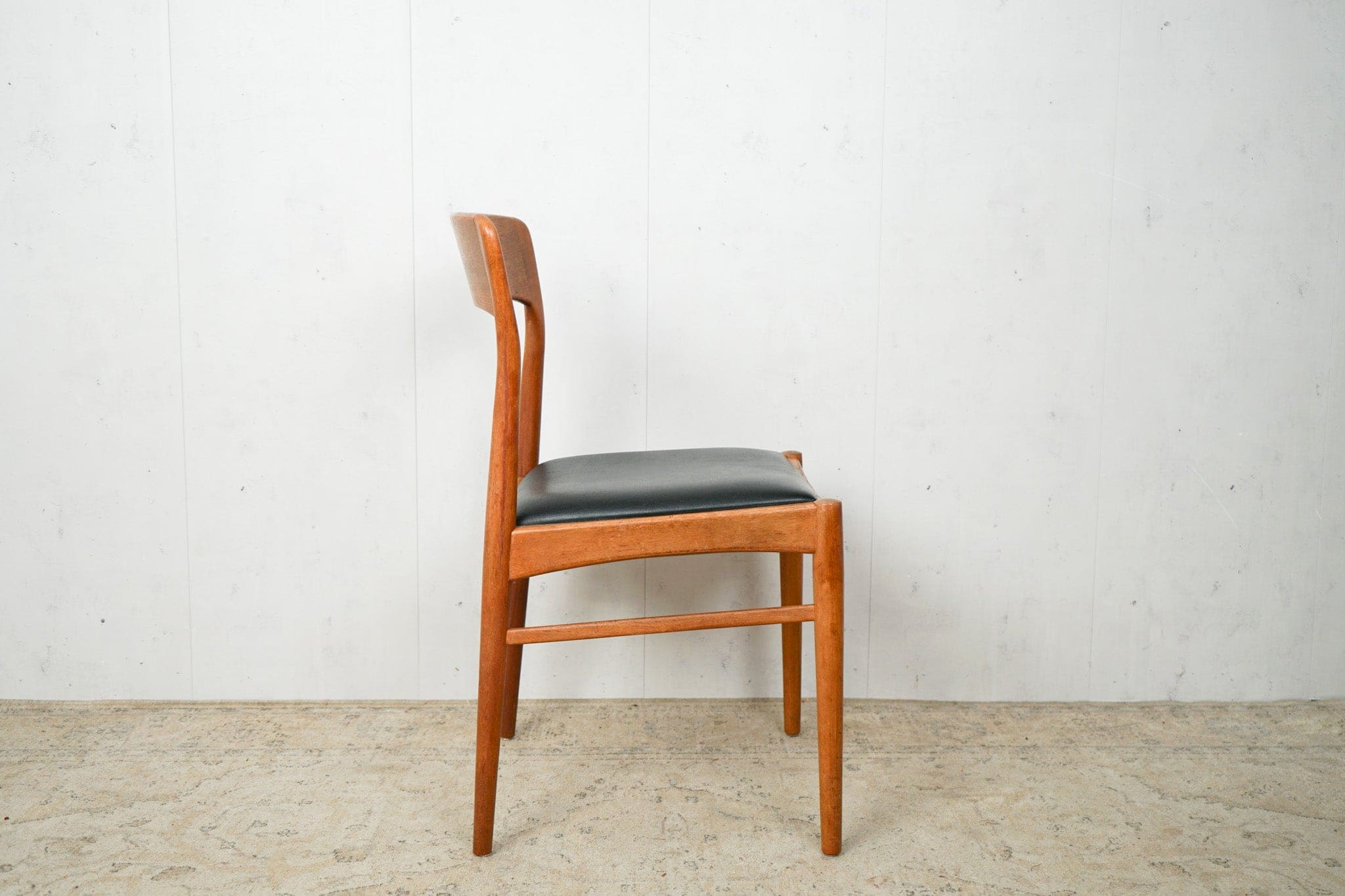 1v4 Teak Stuhl Esszimmerstuhl Vintage 60er Mid Century
