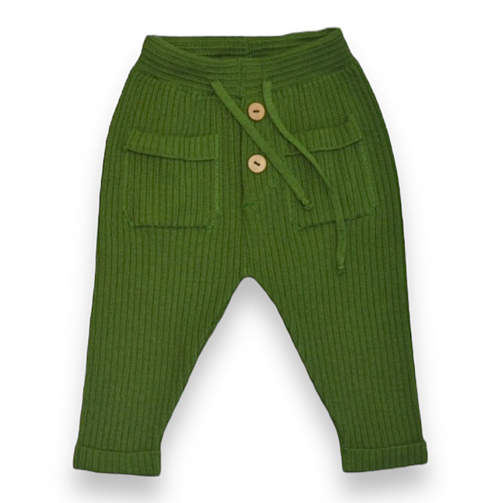 Billede af Buttery Soft Knit Pants Green - 1-3m - 62cm