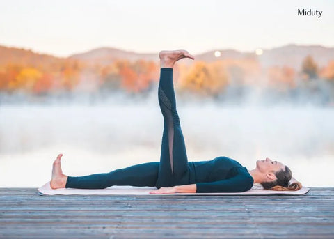 Yoga for Sciatica - Reclining Hand-to-Big-Toe Pose