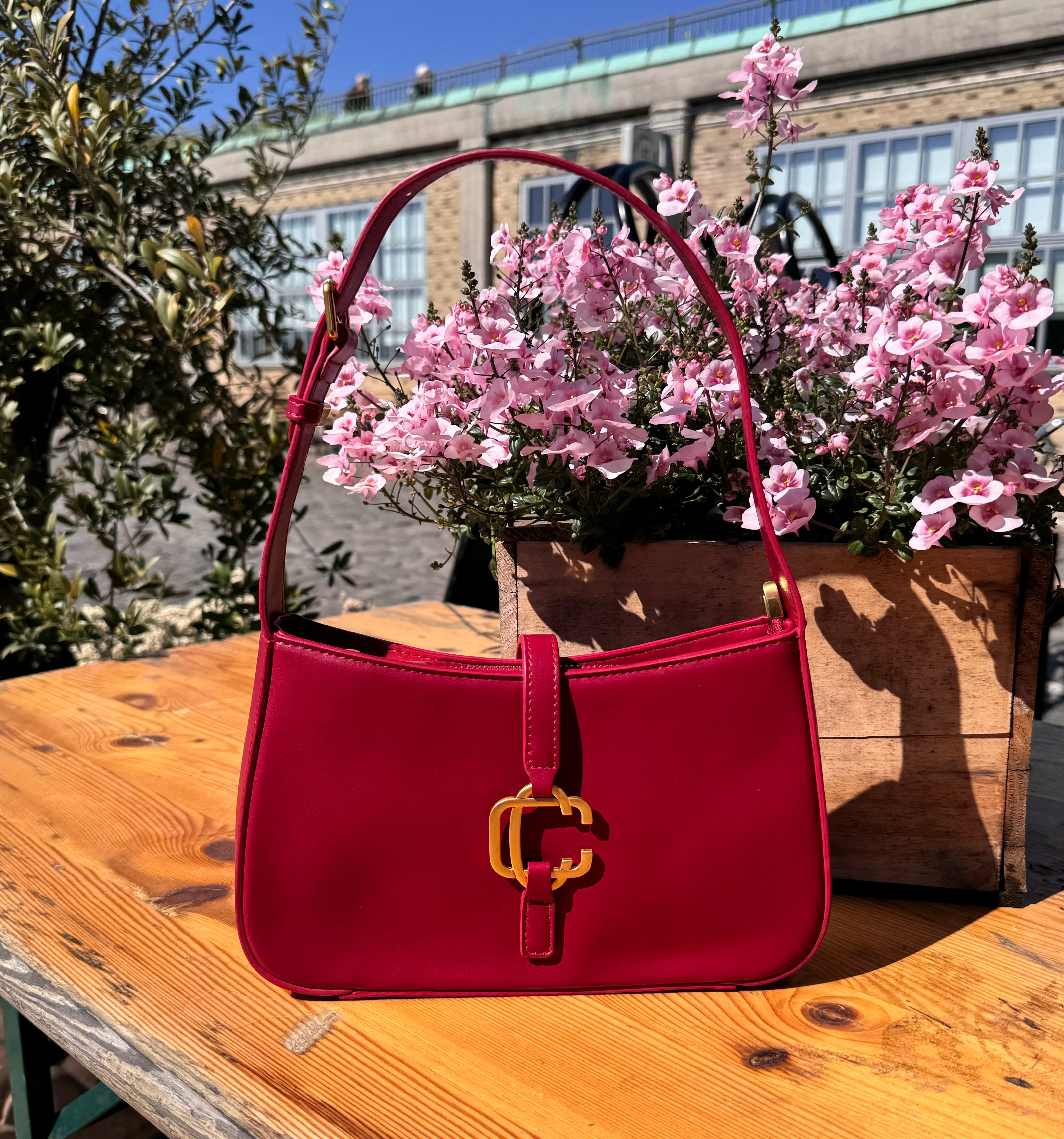 Ruby Handbag Red - Classique Carries product image