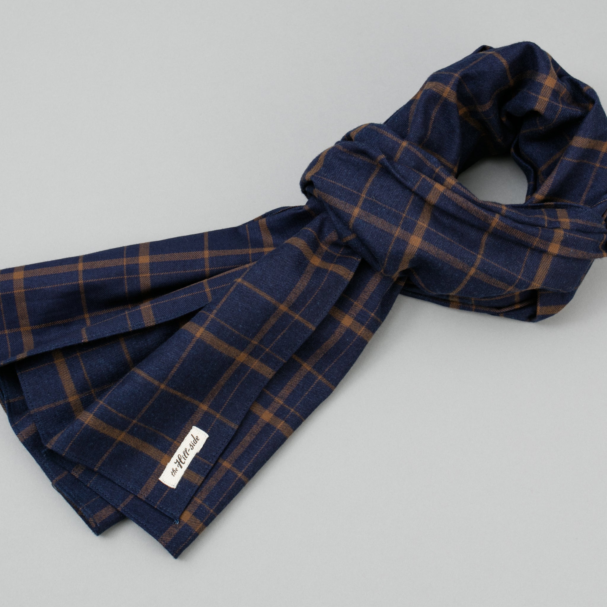 brown check scarf