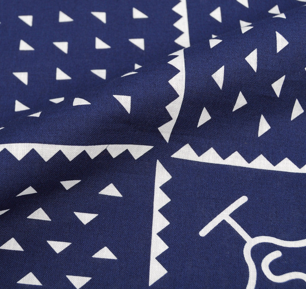 Rancher Logo Souvenir Bandana Scarf, Navy