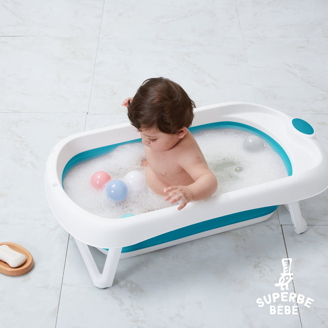 Baignoire Pour Bébé Portable Et Pliable – Parfaite Pour Les 0 À 3 Ans –  Comprend Un Filet De Bain Gratuit, Halloween Thanksgiving Et Un Cadeau De  Noël - Bébé Et Maternité - Temu France