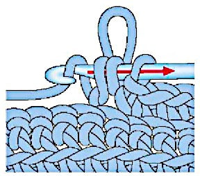 loop stitch hook out