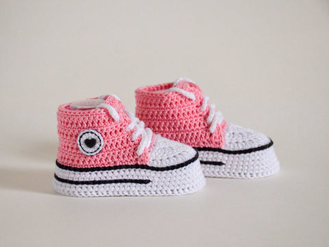 crochet converse baby sneakers pattern