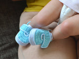Baby velcro sneakers crochet pattern