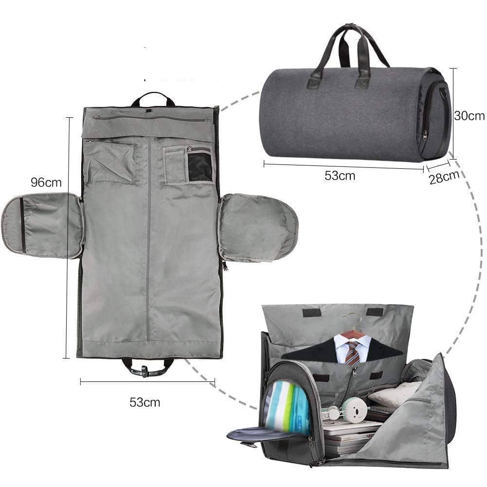 Foldable clothes hanger bag