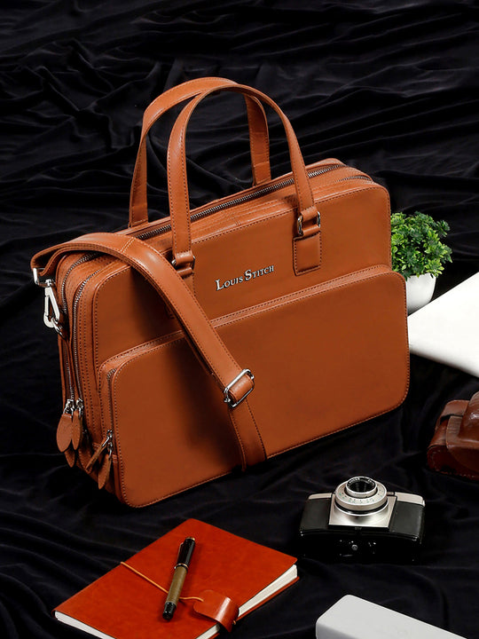 326 Laptop Bag - Executive Bag & File Bag - Real Leather Laptop Bag -  Personalized