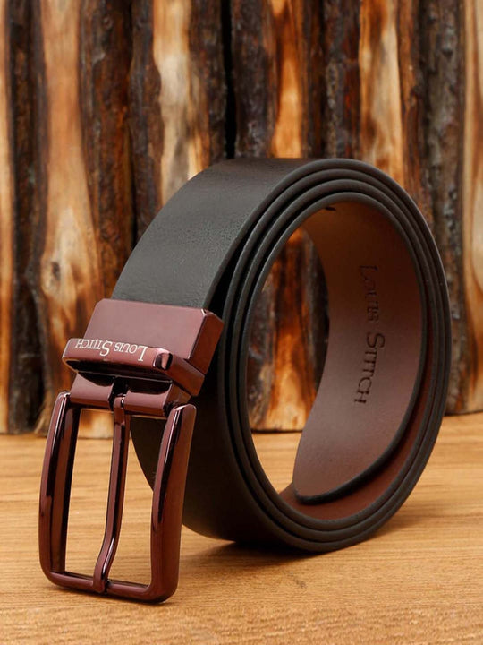 Buy online Jet Black Leather Belt from Accessories for Men by Louis Stitch  for ₹700 at 72% off