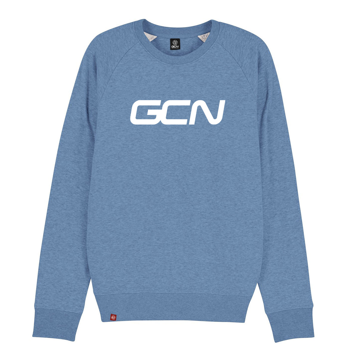 GCN Word Logo Sweatshirt - Mid Heather Blue