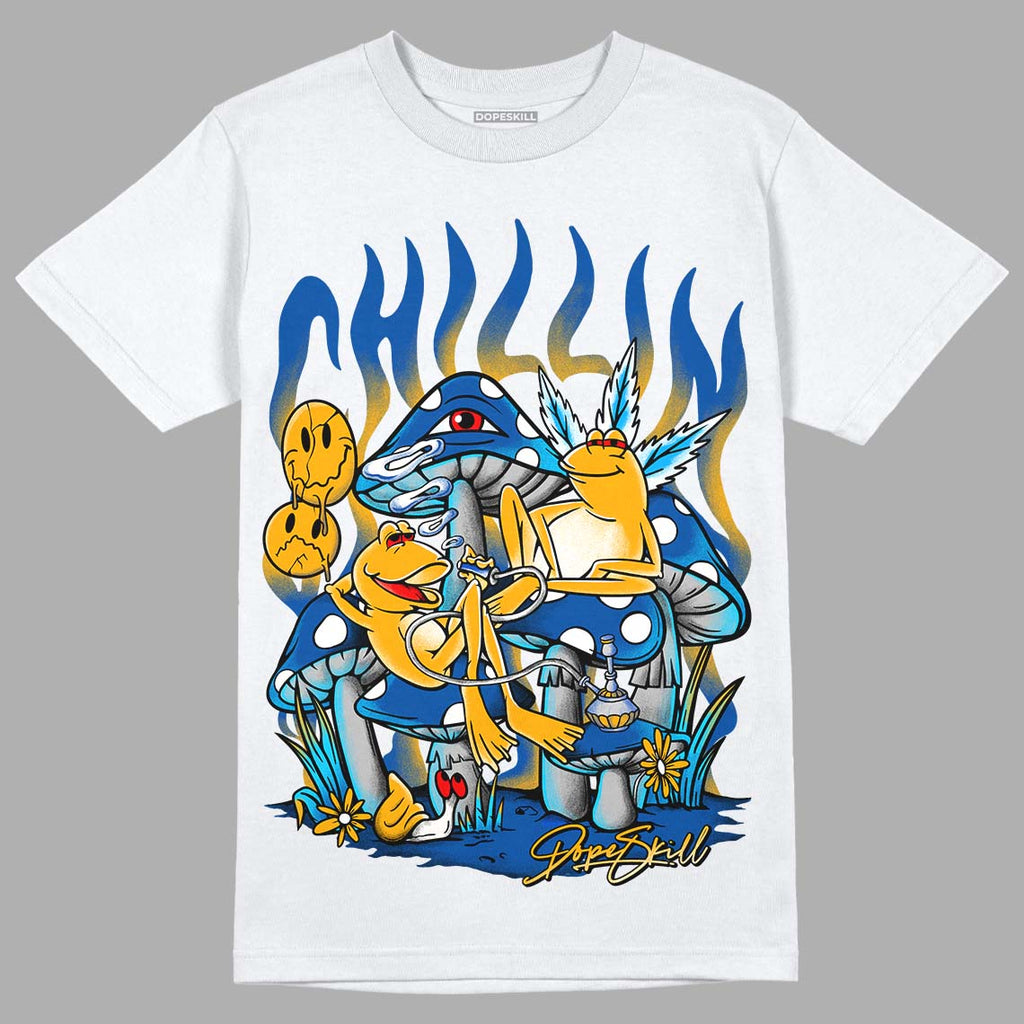 Dunk Blue Jay and University Gold DopeSkill T-Shirt Smile Through
