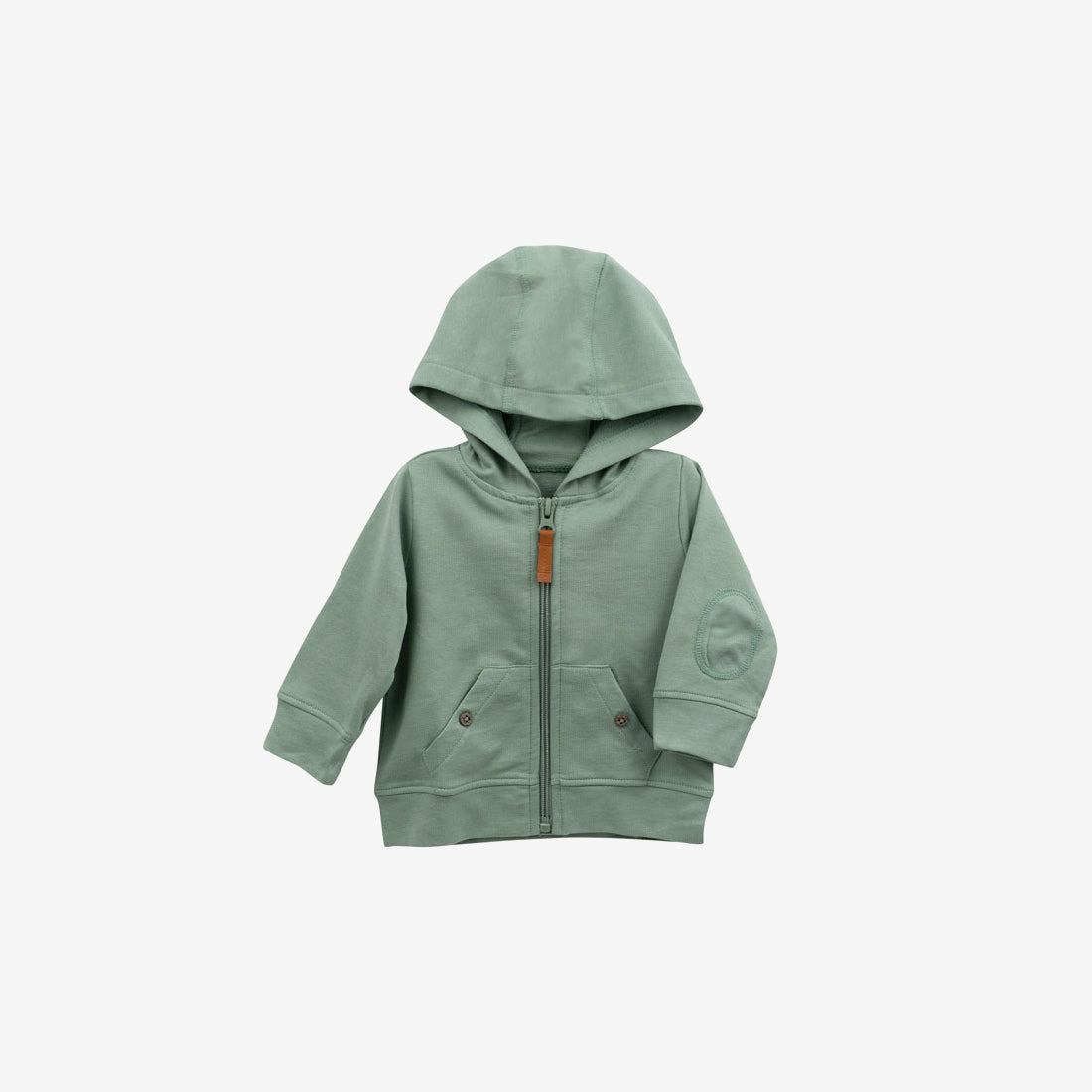 Organic French Terry Hoodie - Moss Green