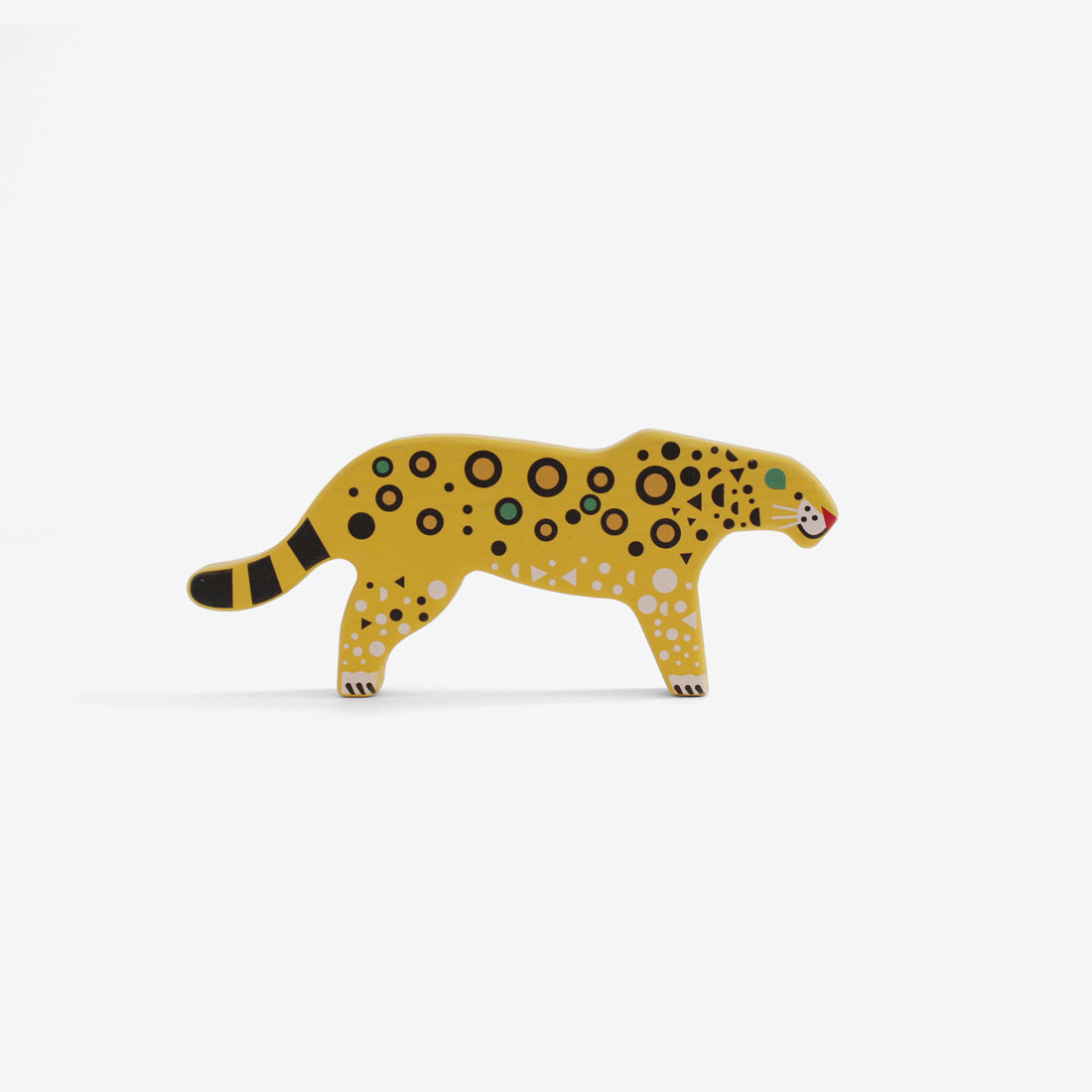 Folk-Art Endangered Animals - Leopard