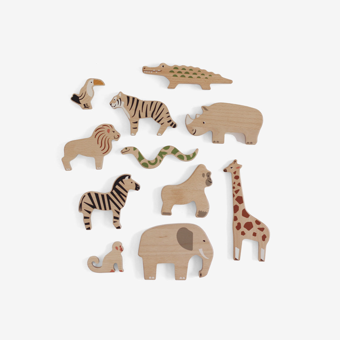 Wooden Animals Play Set - Wild