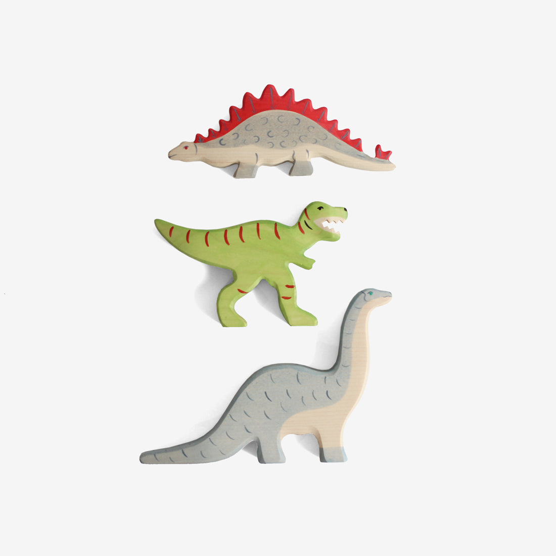 holztiger dinosaur set