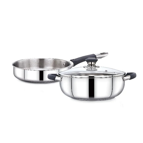 Ecstasy 3Pcs Stainless Steel Cookware Set