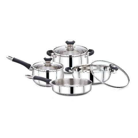 Ecstasy 7Pcs Stainless Steel Cookware Set