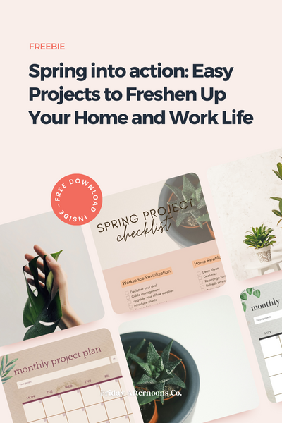 easy spring projects to freshen up your work life
