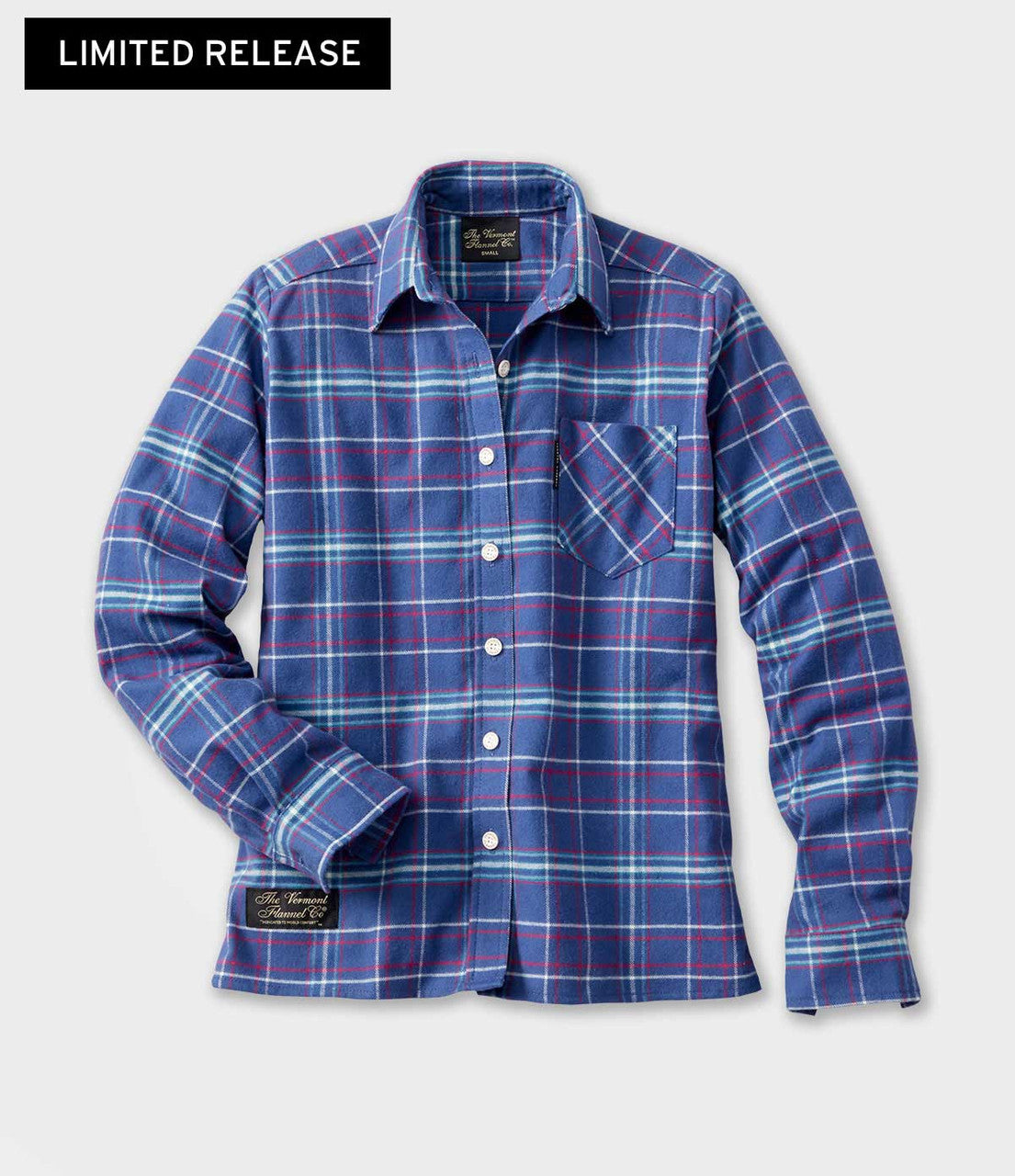  Women's Classic Flannel Shirt - Blue Jay 