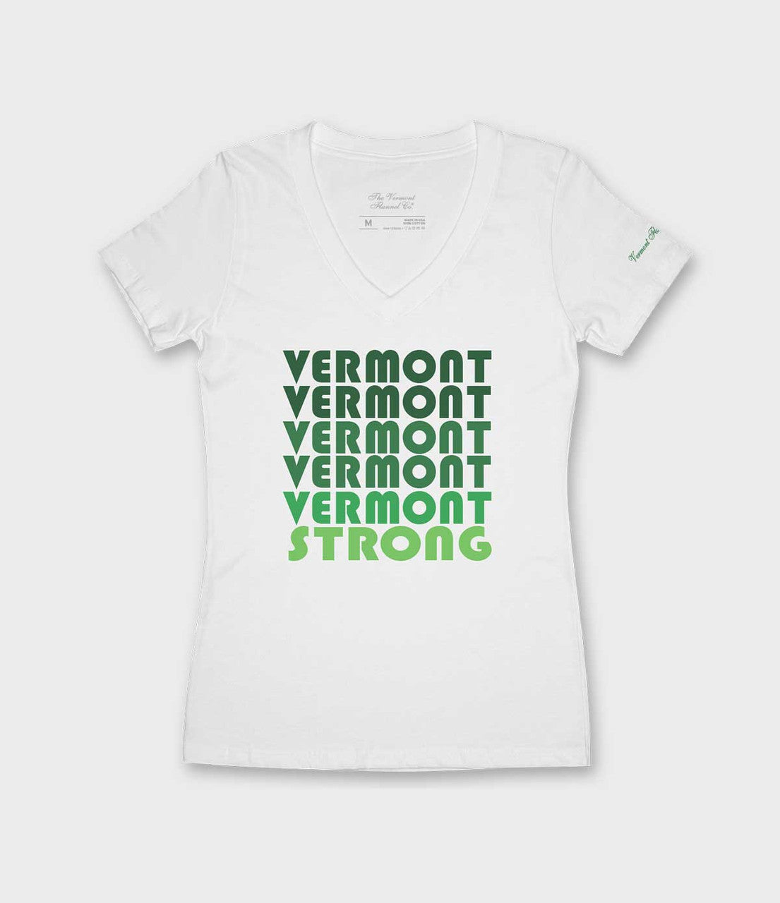  Vermont Strong V-Neck Graphic T-Shirt 