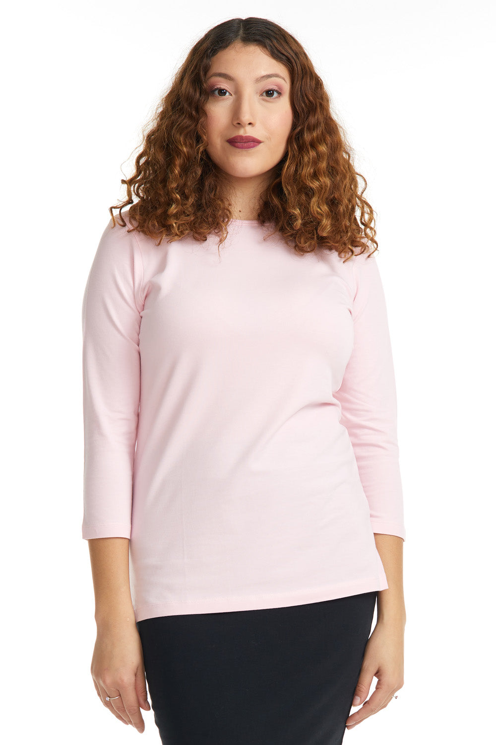 Esteez Long Sleeve Cotton Spandex RELAXED FIT Layering Shirt for