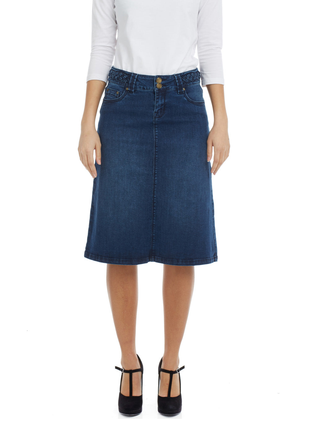 jean skirts for women