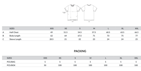 Size-pack t-shirt