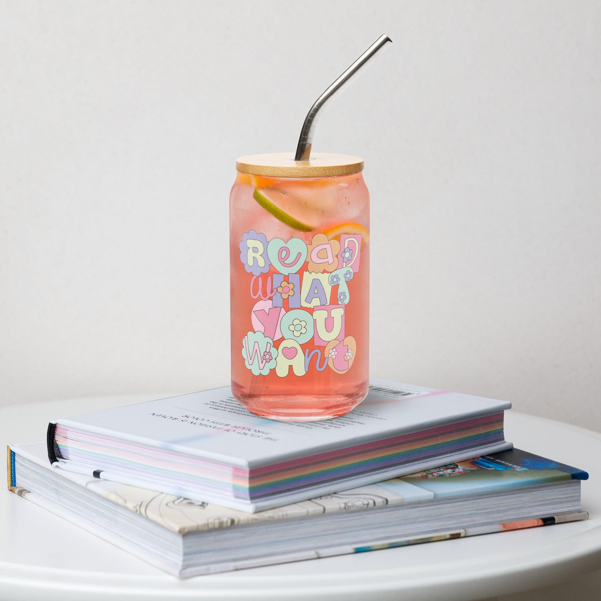 Read What You Want Can-shaped Glass Mug