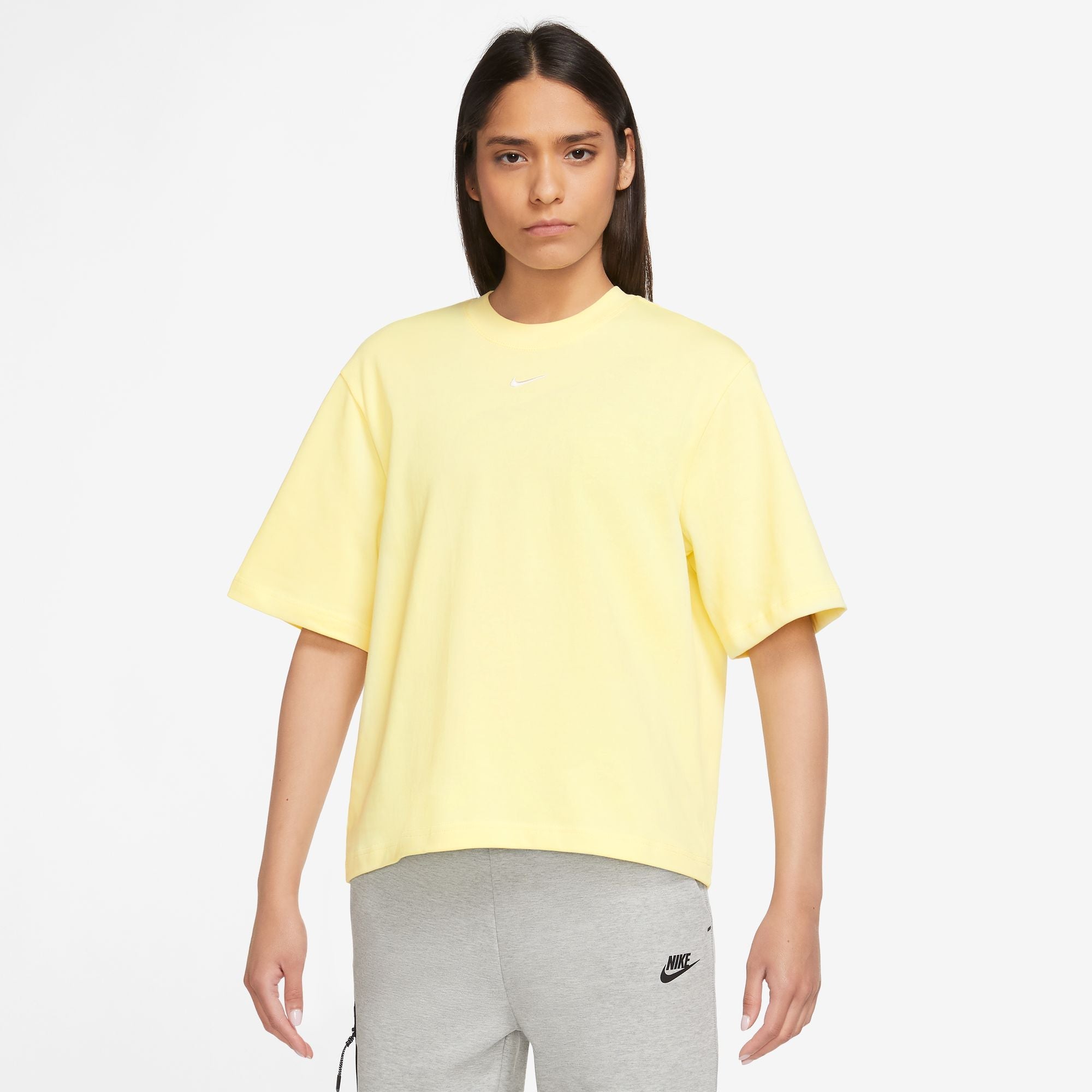 NIKE SPORTSWEAR ESSENTIAL WOMENS BOXY T-SHIRT LEMON CHIFFON – Park ...