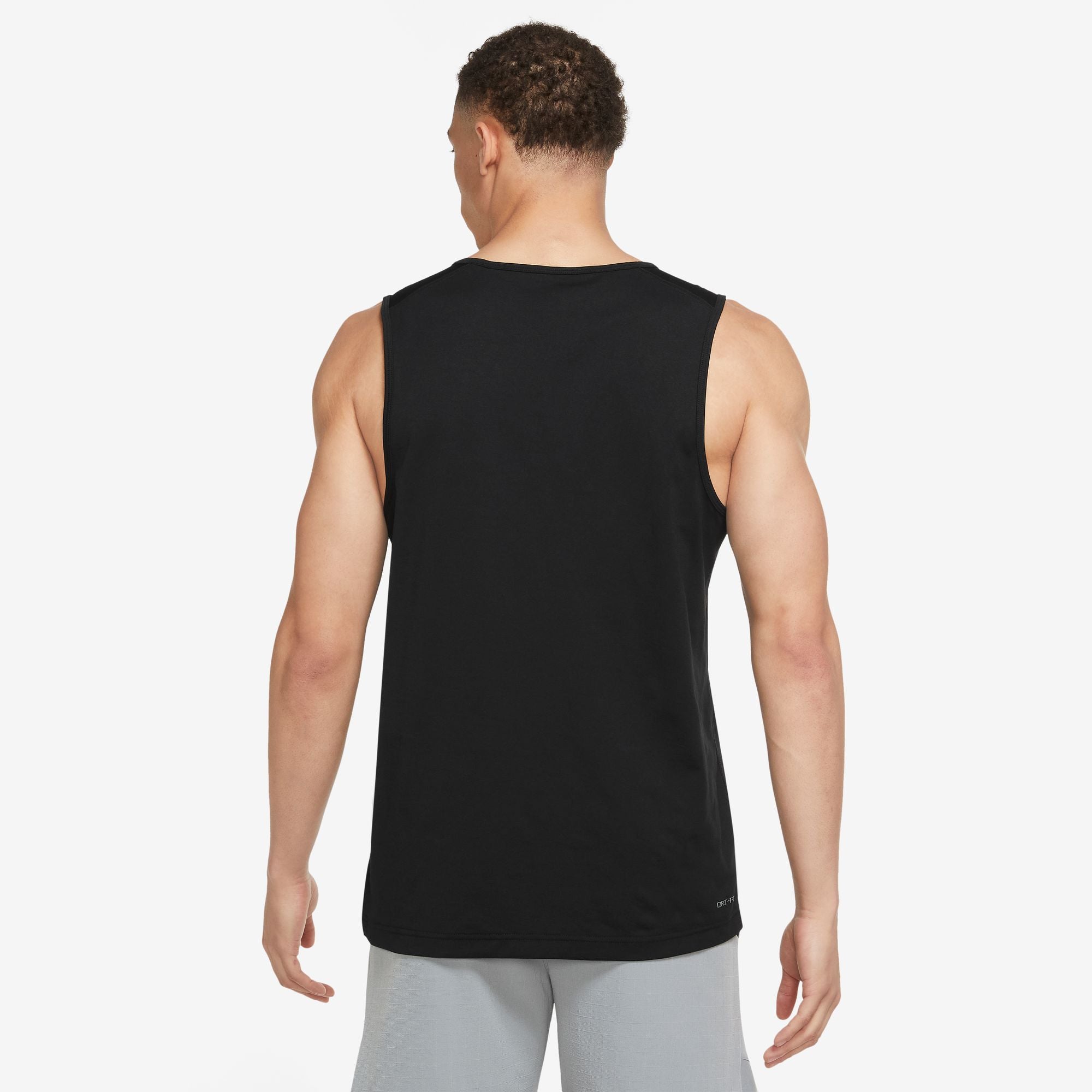 NIKE DRI-FIT HYVERSE MENS SHORT-SLEEVE FITNESS TANK BLACK/WHITE – Park ...