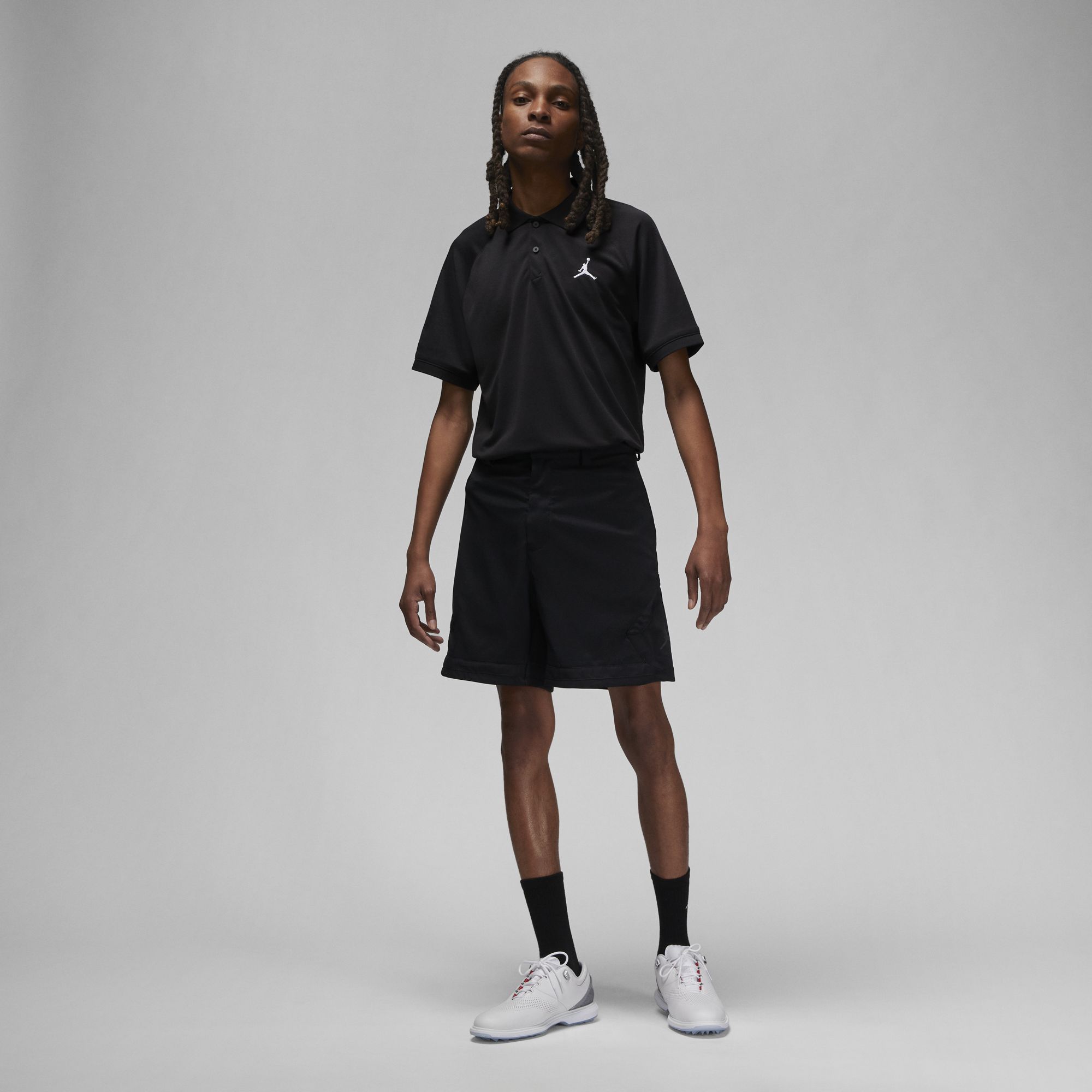 JORDAN DRI-FIT SPORT MENS GOLF POLO BLACK/WHITE – Park Outlet Ph