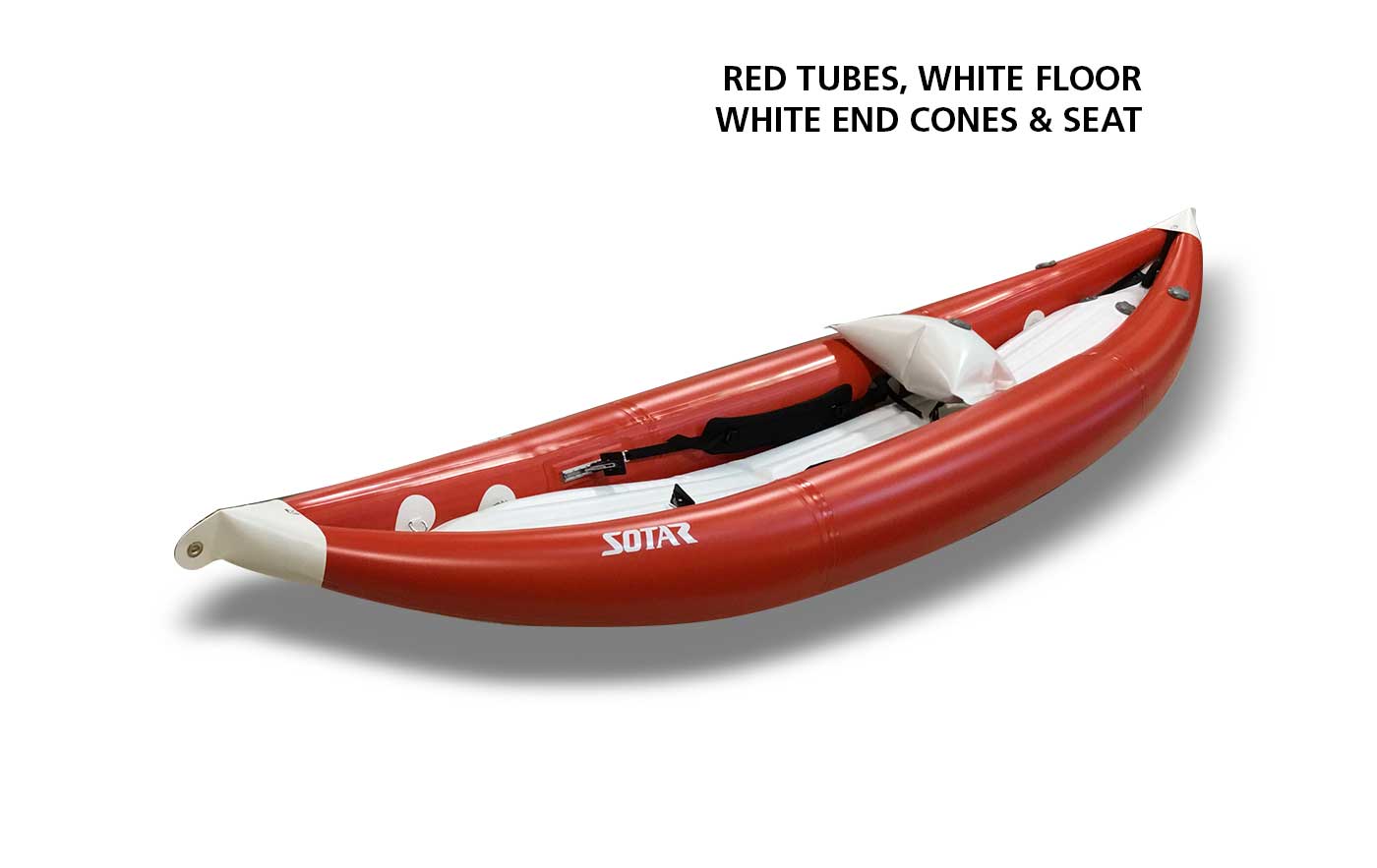 Red & White SOTAR Inflatable Kayak