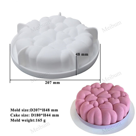 Silicone Molds Baking Form Heart Tools Stock Photo 350629835