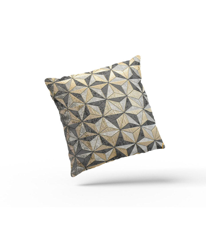 Black and Gold Geometric Cushion Covers