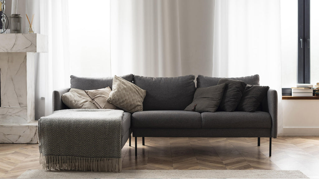 cushions on sofa