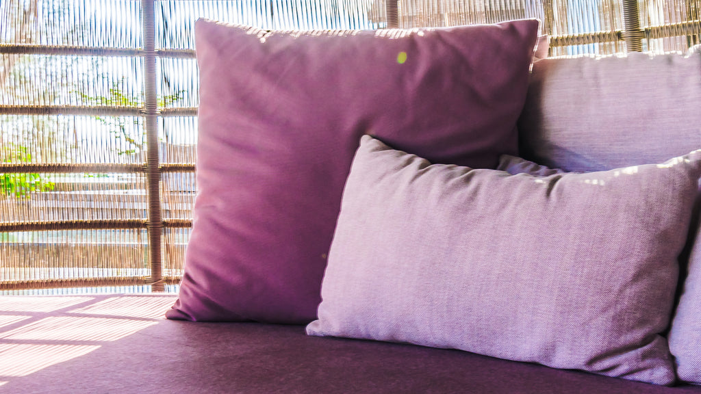 purple outdoor cushion