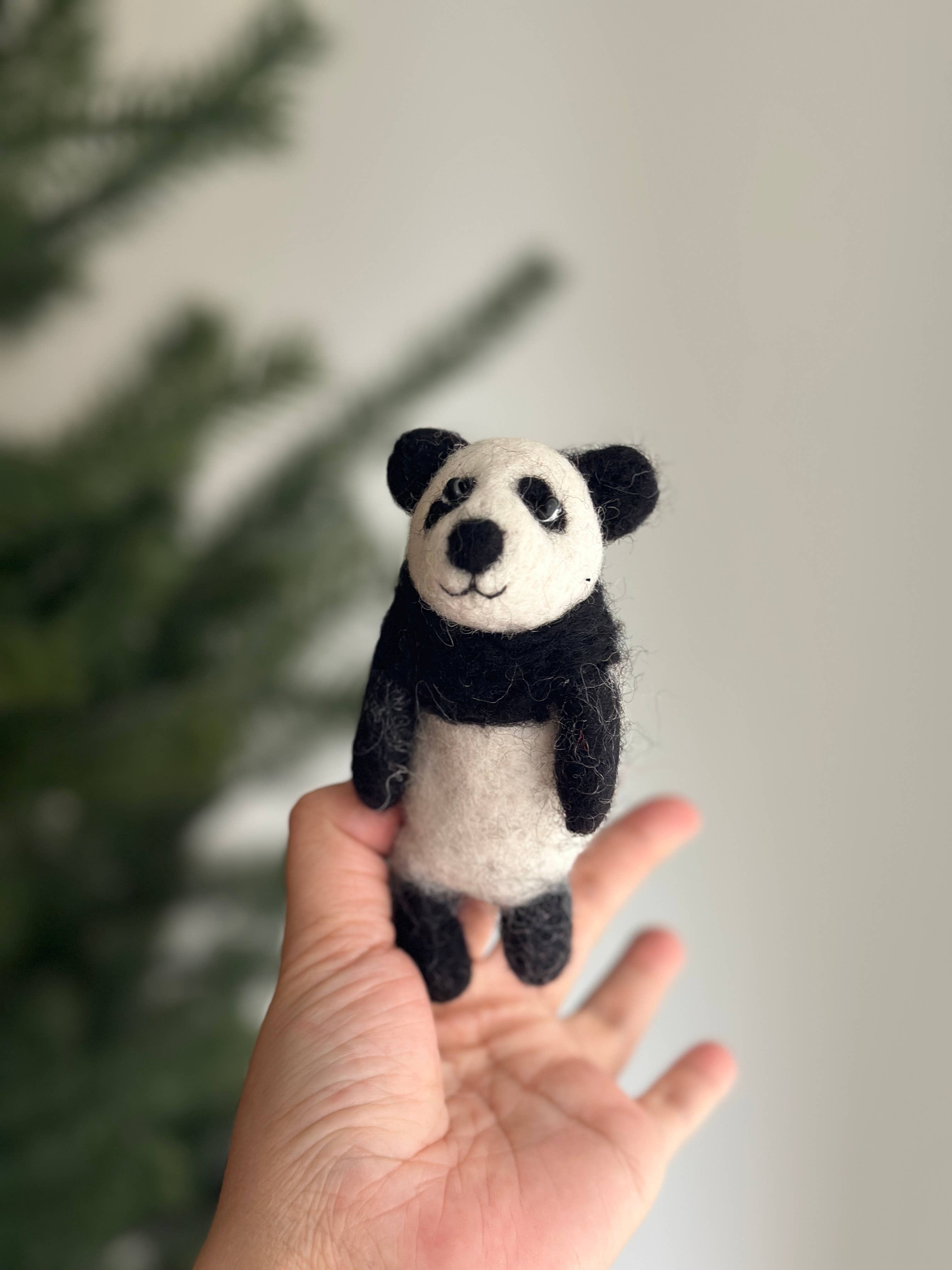 Felt Panda Finger Puppet