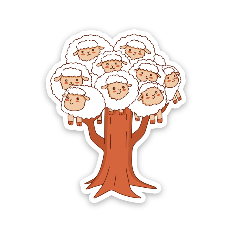 Sheep Tree Sticker – Sticker Horse