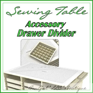 The Drawer Divider Block Sewing CRAFT Room Table Organizer - BonEful Fabrics and Boutique - Rolling Sewing Table