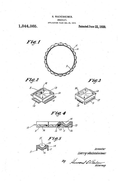 Second Diamonbar bracelet patent