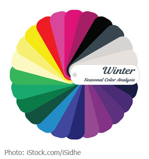 Winter palette; cool color palette