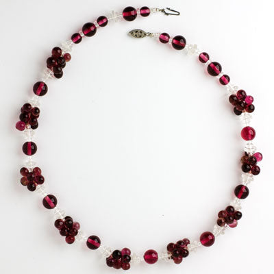 Ruby bead necklace