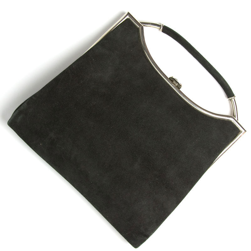 Mint Velvet Chain Detail Clutch Bag in Black | Endource