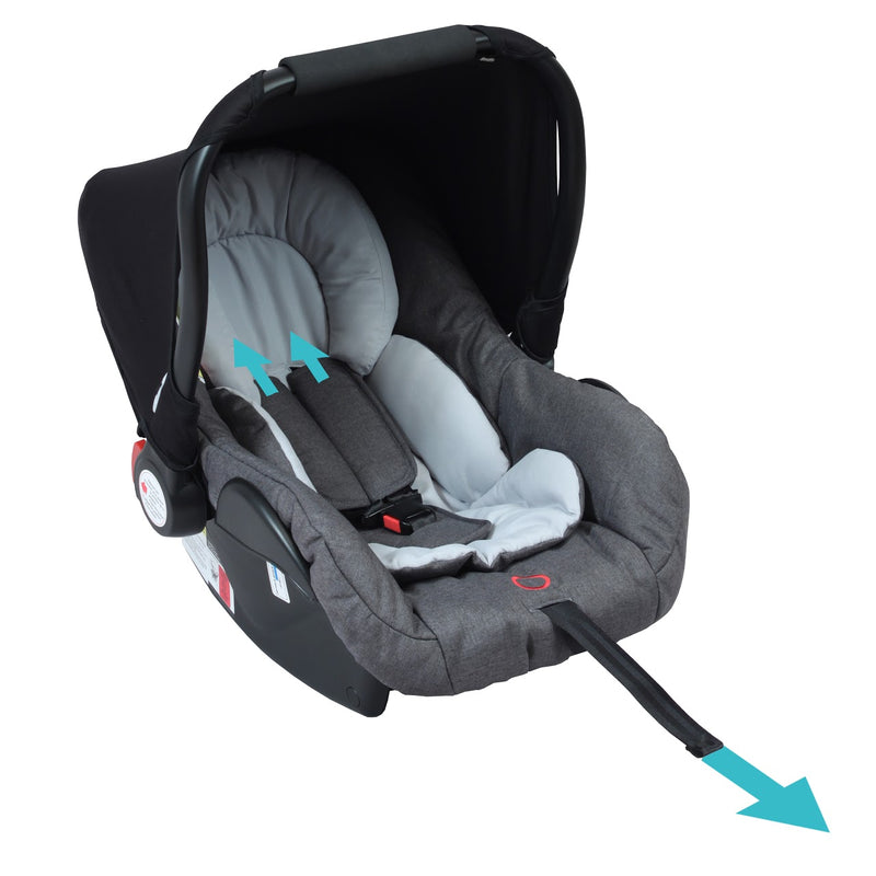 looping stroller with car seat