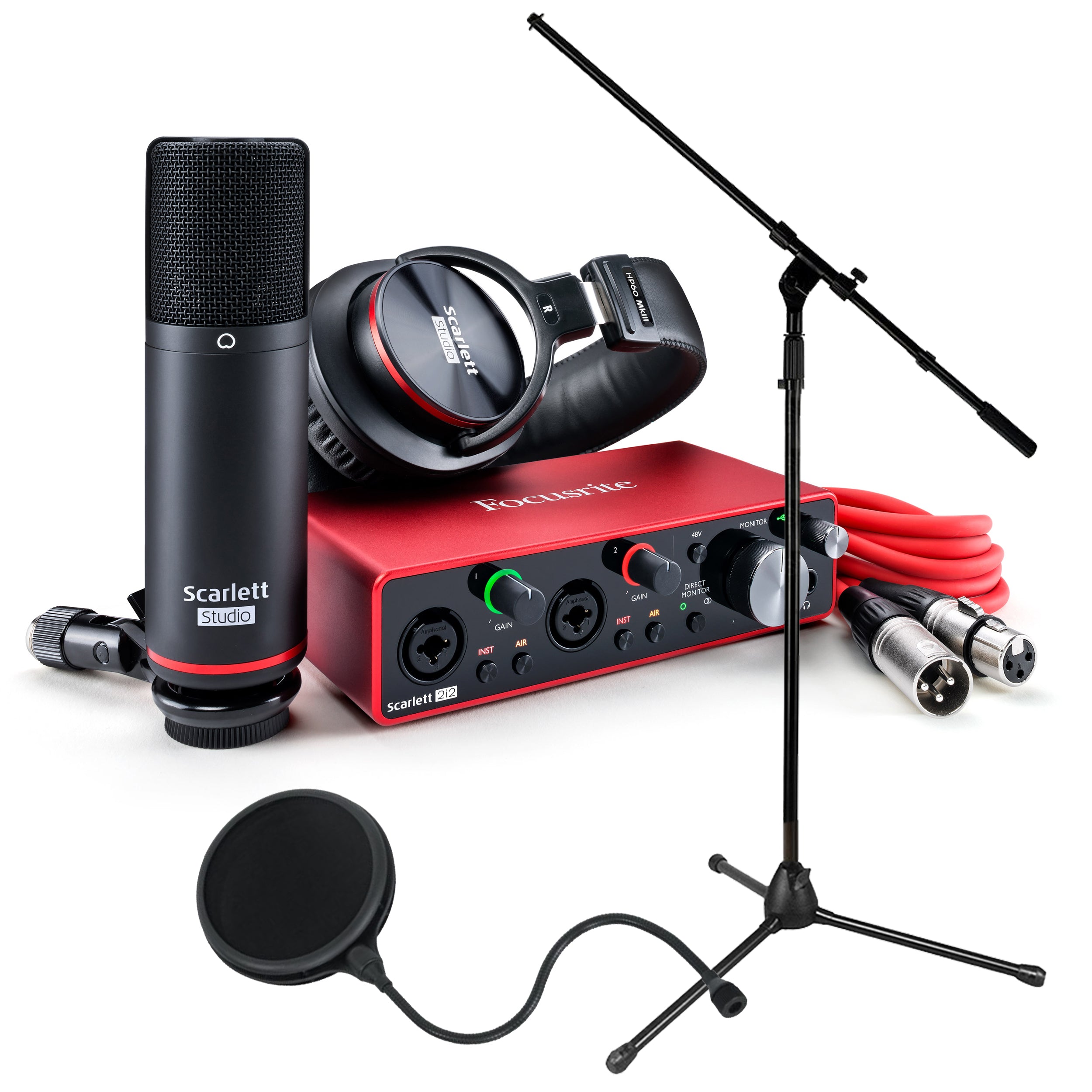 Focusrite Scarlett Solo Studio (3rd Gen) Recording Package BONUS 