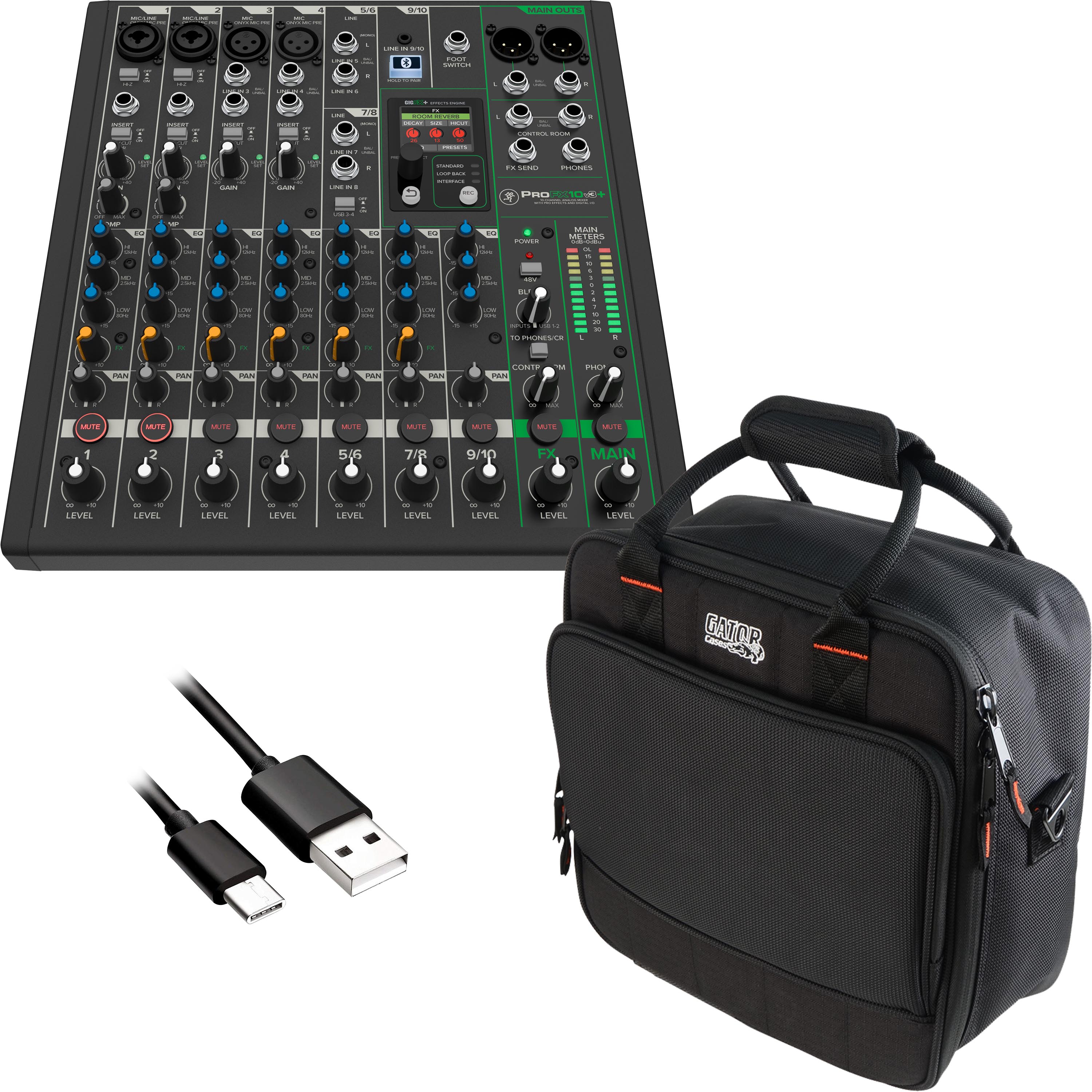 Mackie ProFX10v3+ 10 Channel Mixer CABLE KIT – Kraft Music