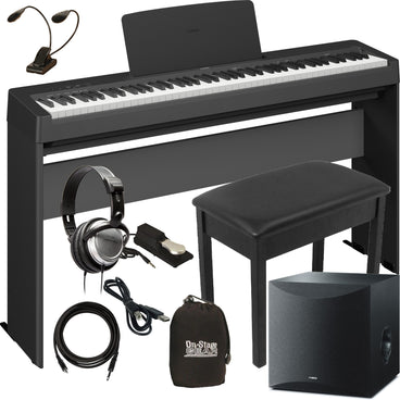 Yamaha P145 Piano Numérique avec Pack X Frame, Noir