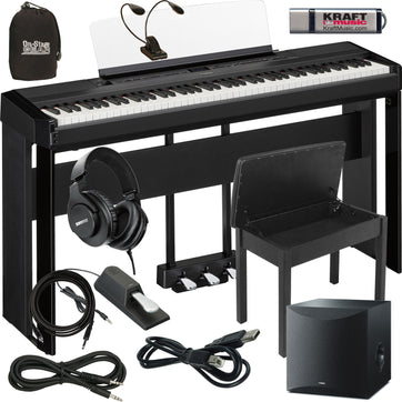 Yamaha P-525 Digital Piano - Black HOME PAK – Kraft Music