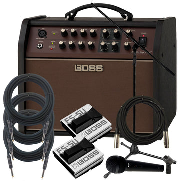 Boss Acoustic Singer Live LT Acoustic Guitar Amplifier BONUS PAK