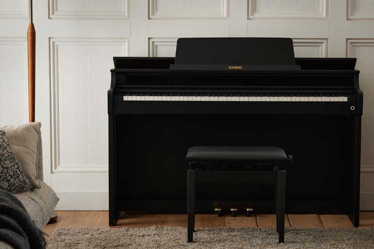 Front view of AP-550 - Black in a home setting